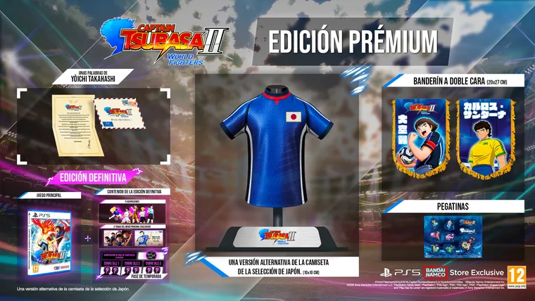 Contenido de la Collector's Edition de Captain Tsubasa II: World Fighters